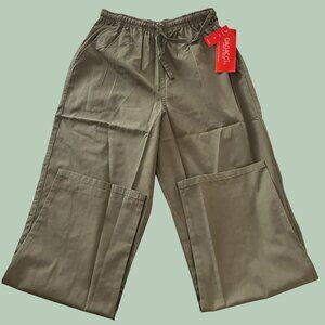 Dagacci Scrub Pants‎ Womens S Olive Green Workwear Medical Uniform Comfort Pants